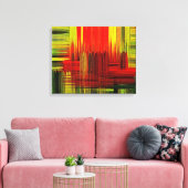 カラフル絵画のアート – ラップされたキャンバス キャンバスプリント (インサイチュ (リビング))