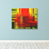 カラフル絵画のアート – ラップされたキャンバス キャンバスプリント (インサイチュ (ウッドフロア))