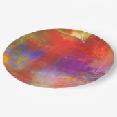 カラフル絵画はっきりした抽象芸術 ペーパープレート (アングル)