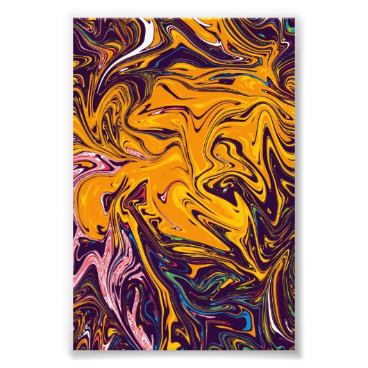 カラフル絵画ズ、アート素晴らし最高傑作 フォトプリント            (正面)