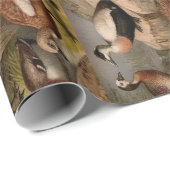 カラフル絵画ヴィンテージ ラッピングペーパー (ロールコーナー)