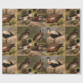 カラフル絵画ヴィンテージ ラッピングペーパー (フラット)