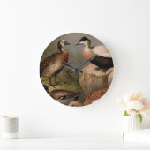 カラフル絵画ヴィンテージ ラージ壁時計 (ホーム)