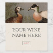 カラフル絵画ヴィンテージ ワインラベル (シングルラベル)