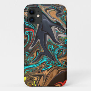 カラフル絵画抽象芸術 アー最高のト最高傑作 iPhone 11 ケース
