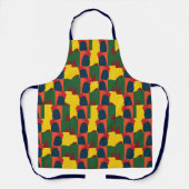 カラフル絵画抽象芸術 エプロン (正面)
