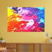 カラフル絵画抽象芸術 キャンバスプリント (インサイチュ (リビング))