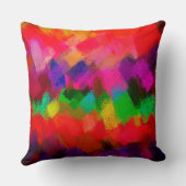 カラフル絵画抽象芸術 クッション (裏面)