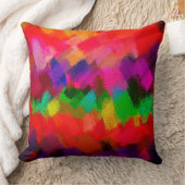 カラフル絵画抽象芸術 クッション (ブランケット)