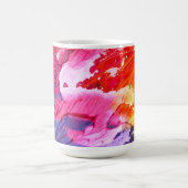 カラフル絵画抽象芸術 コーヒーマグカップ (中央)