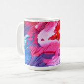カラフル絵画抽象芸術 コーヒーマグカップ (正面左)