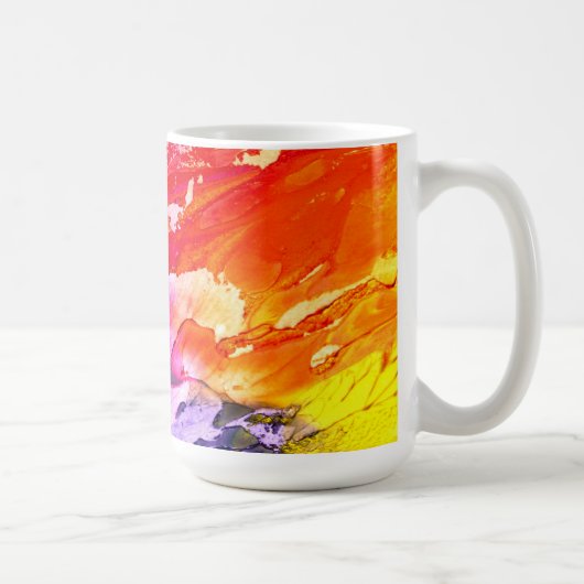 カラフル絵画抽象芸術 コーヒーマグカップ (右)