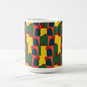 カラフル絵画抽象芸術 コーヒーマグカップ (中央)