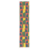 カラフル絵画抽象芸術 ショートテーブルランナー (正面)