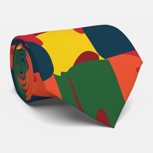 カラフル絵画抽象芸術 ネクタイ (ロール)