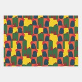 カラフル絵画抽象芸術 ラッピングペーパーシート (正面2)