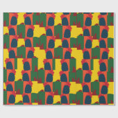 カラフル絵画抽象芸術 ラッピングペーパー (フラット)