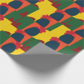 カラフル絵画抽象芸術 ラッピングペーパー (角)