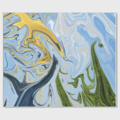 カラフル絵画抽象芸術 |最高の抽象芸術 ラッピングペーパー (フラット)