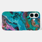 カラフル絵画抽象芸術 Case-Mate iPhoneケース (裏面 (横))
