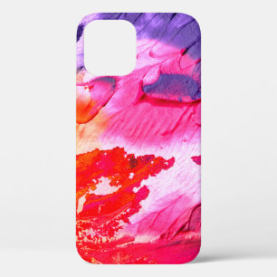 カラフル絵画背景 iPhone 12ケース