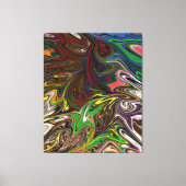 カラフル絵画 |抽象芸術最高傑作ファインアート キャンバスプリント (正面)