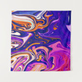 カラフル絵画 最高の素晴らし芸術モダン抽象芸術 タペストリー (正面)