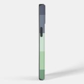 カラフル緑のグレーのパレットの抽象芸術ストライプ名 Case-Mate iPhoneケース (裏面 / 右)