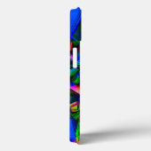 カラフル緑のステンドスクウェア、間違ったブラシストローク Case-Mate iPhoneケース (裏面 / 右)