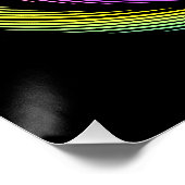 カラフル線の円 ポスター (コーナー)