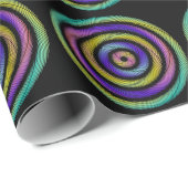 カラフル線の円 ラッピングペーパー (ロールコーナー)