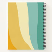 カラフル線パーソナライズされた ノートブック (裏面)