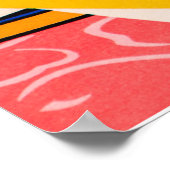 カラフル線 ポスター (角)