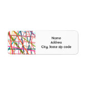 カラフル線 ラベル (正面)