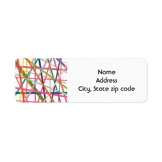 カラフル線 ラベル (正面)