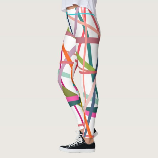 カラフル線 レギンス (左)
