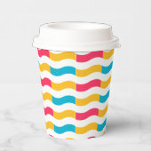 カラフル線 紙コップ (右)