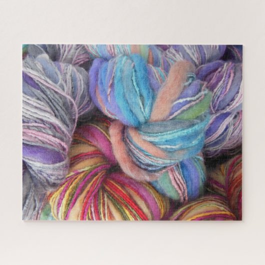 カラフル編み物用ヤーンスケイン ジグソーパズル (横)