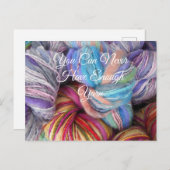 カラフル編み物用ヤーンスケイン ポストカード (正面/裏面)