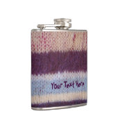 カラフル編ストライプヴィンテージスタイルおもしろいデザイン フラスク (右)