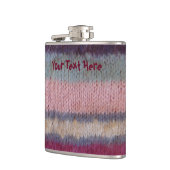 カラフル編ストライプヴィンテージスタイルおもしろいデザイン フラスク (左)