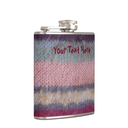 カラフル編ストライプヴィンテージスタイルおもしろいデザイン フラスク (右)