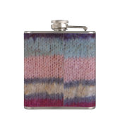 カラフル編ストライプヴィンテージスタイルおもしろいデザイン フラスク (裏面)