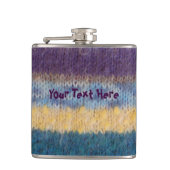 カラフル編ストライプヴィンテージスタイルおもしろいデザイン フラスク (正面)