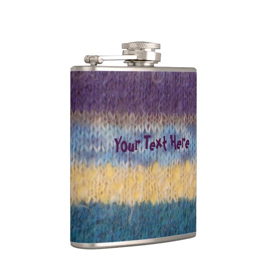 カラフル編ストライプヴィンテージスタイルおもしろいデザイン フラスク (右)