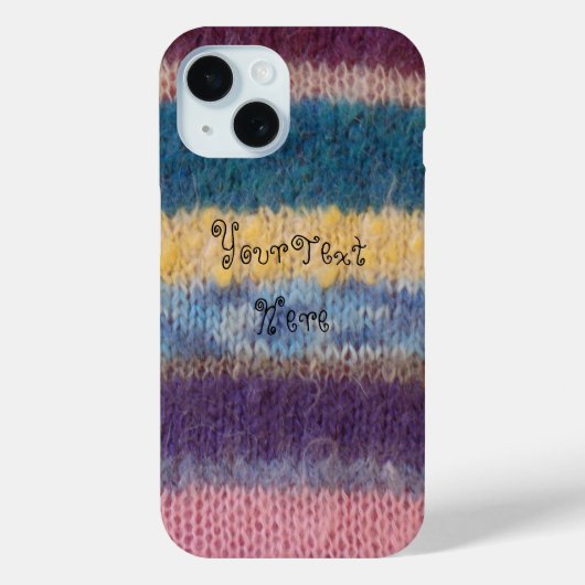 カラフル編ストライプヴィンテージスタイルおもしろいデザイン Case-Mate iPhoneケース (裏面)