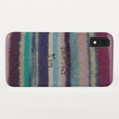 カラフル編ストライプ成ヴィンテージスタイルおもしろい Case-Mate iPhoneケース (裏面(横))