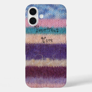 カラフル編ストライプ成ヴィンテージスタイルおもしろい iPhone 16 PLUSケース