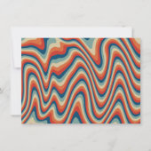 カラフル縁どパーソナライズされたストライプ名 ノートカード (裏面)