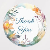 カラフル縁どフローラ ラベル (デザイン2)